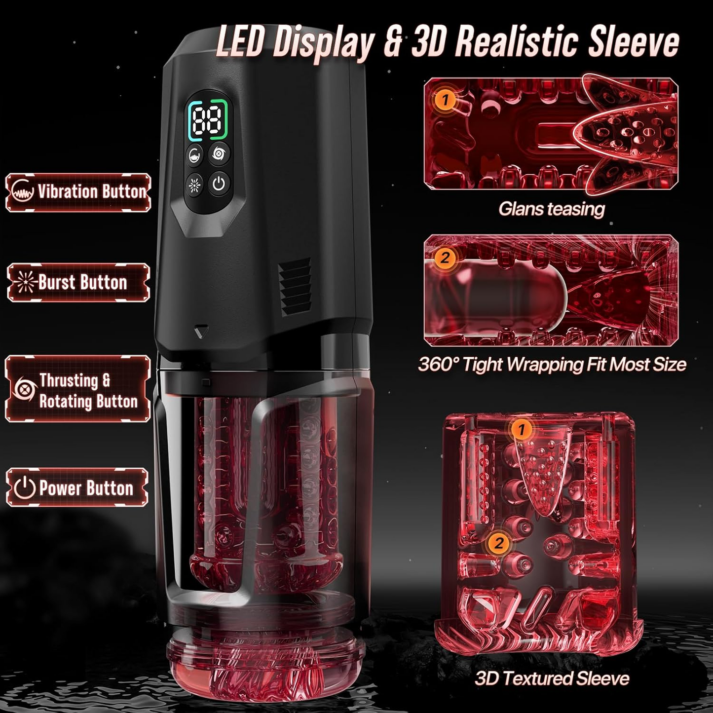 AI Sync Male Masturbator Stroker Adult Toys