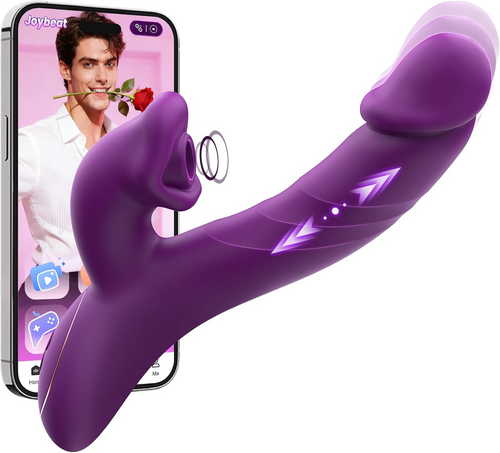 Nipple Clit Sucker & Thrusting Dildo