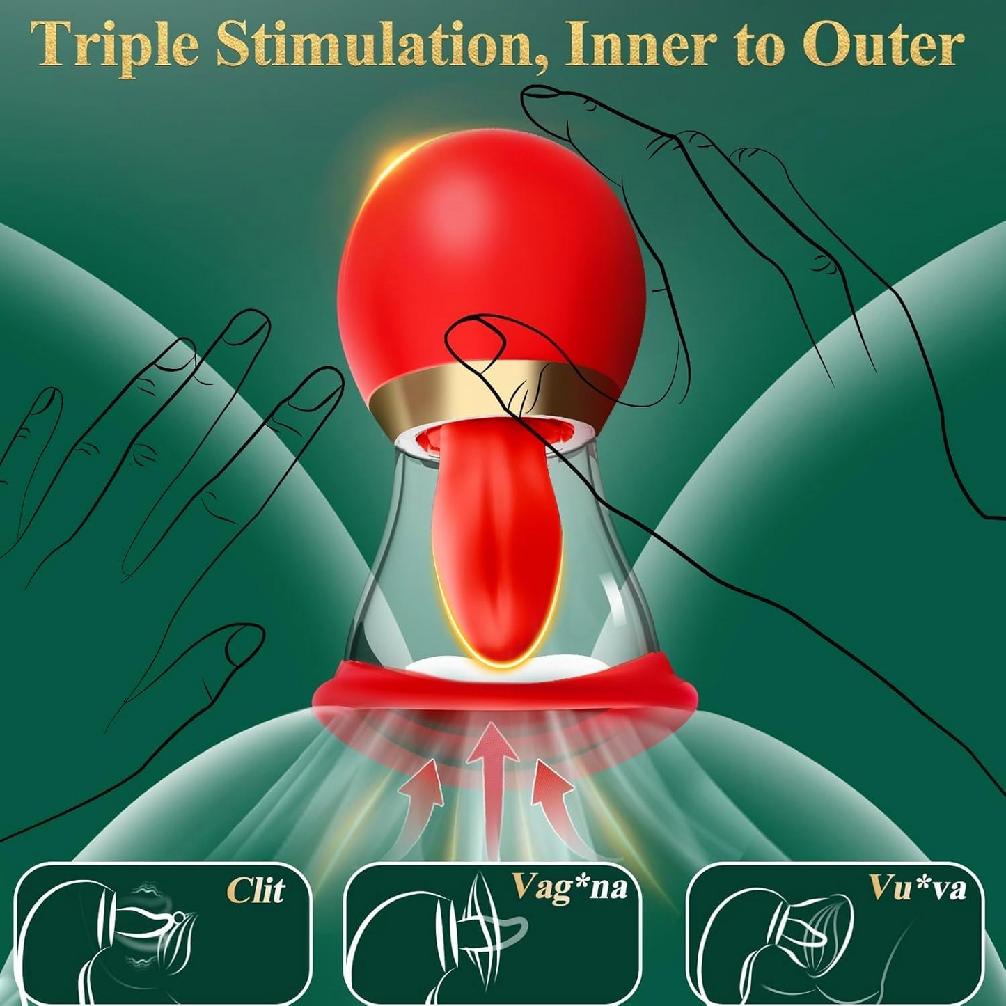5IN1 AI APP Rose Toy Adult Toys Sucking Vibrator