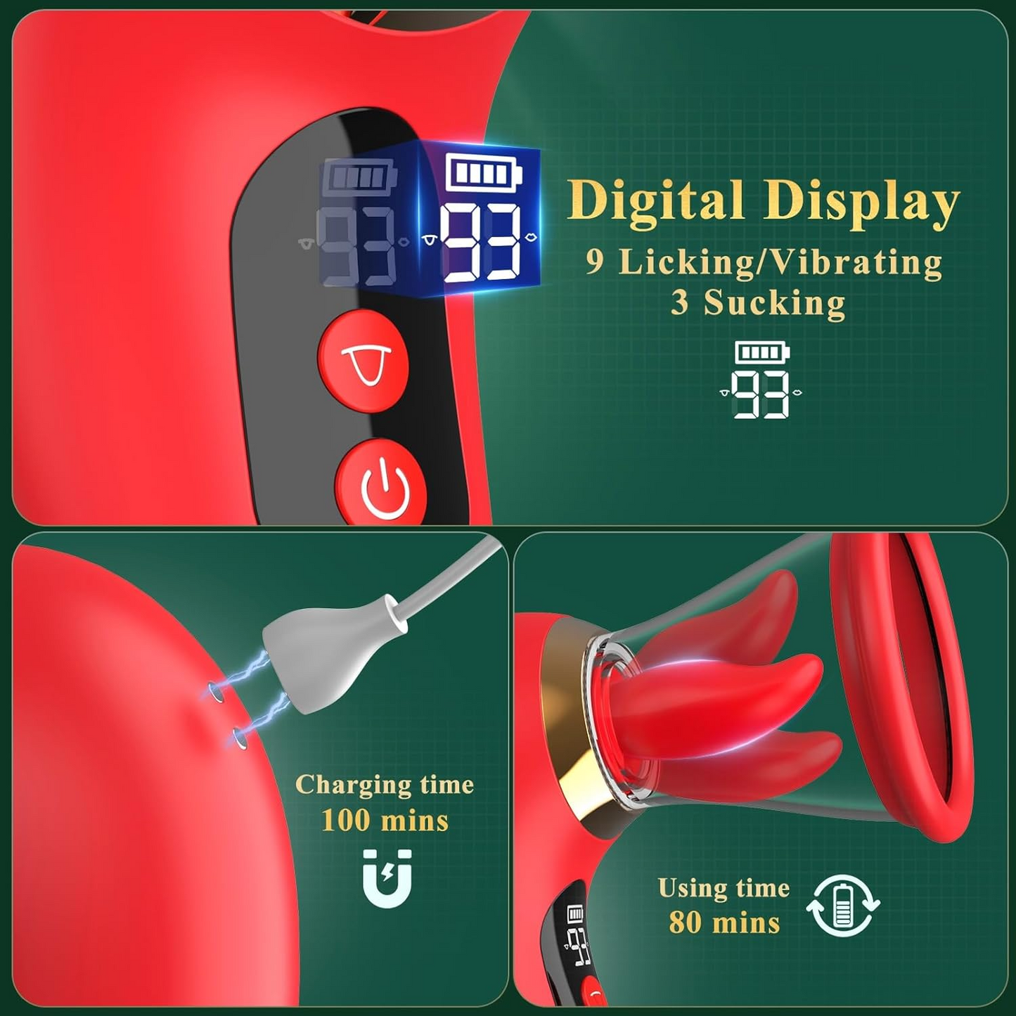 5IN1 AI APP Rose Toy Adult Toys Sucking Vibrator